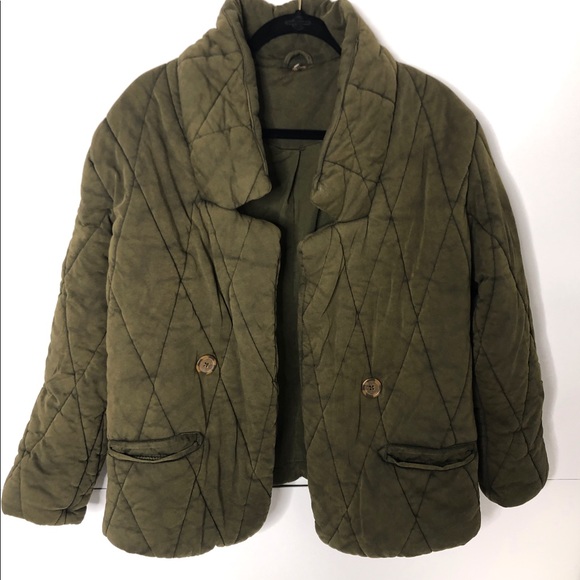 Free People Jackets & Blazers - NWOT Free People Tawny Pillow Jacket Sz XS